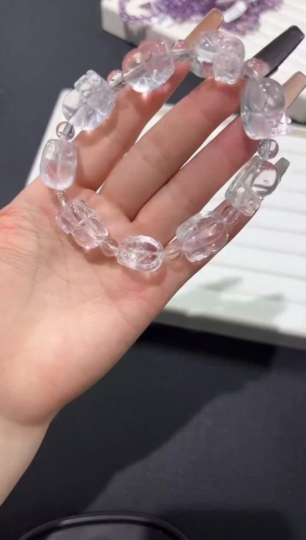 水晶手链未镶嵌49v多样性发其一【1条】默认微瑕