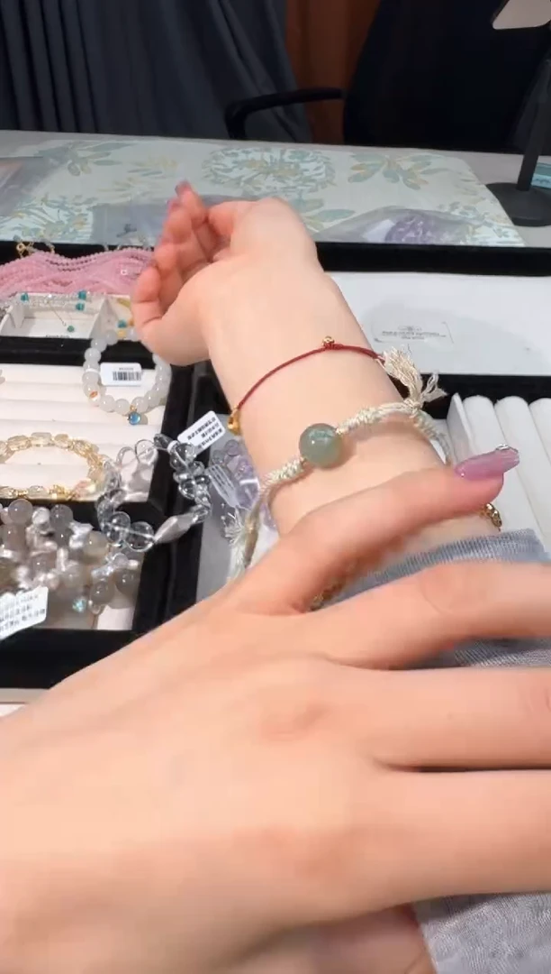 手链未镶嵌和田玉I049和田玉单珠编绳款