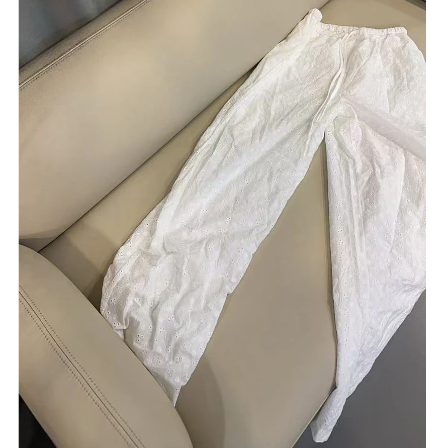 【文乐乐】夏季新款韩版高级洋气松弛慵懒风时尚潮流休闲裤5189