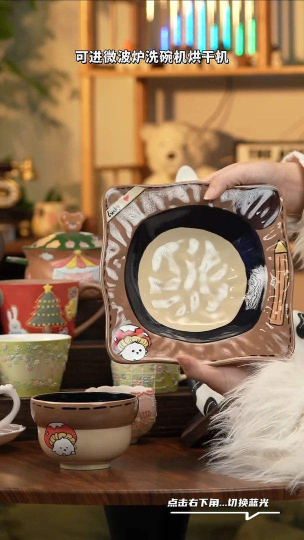 瓷片景德镇原创手工陶瓷A014