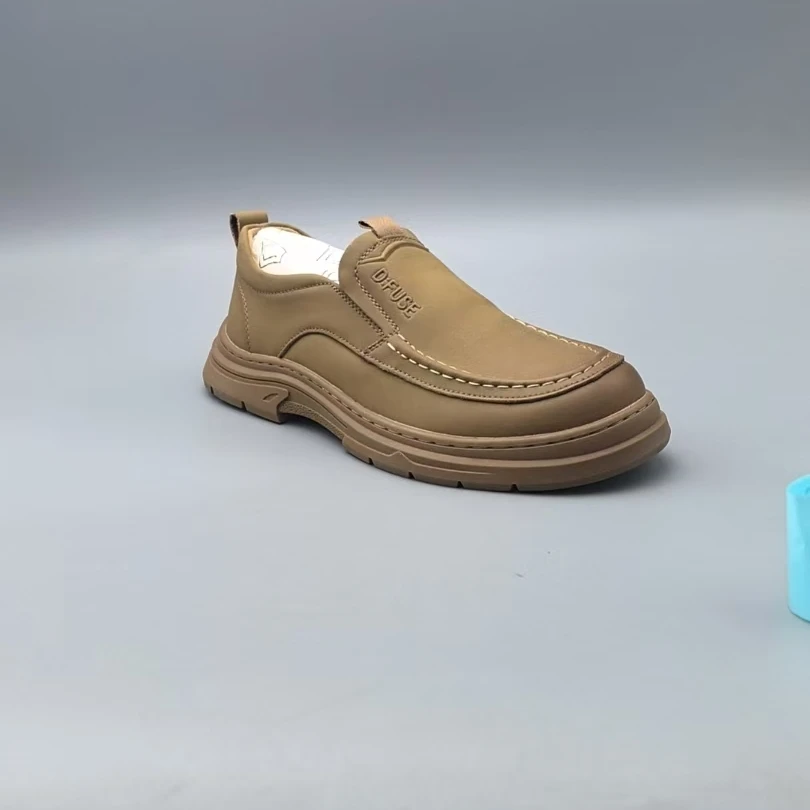 （孤品微瑕介意勿拍）新款轻质厚底系带男士皮鞋休闲鞋C239