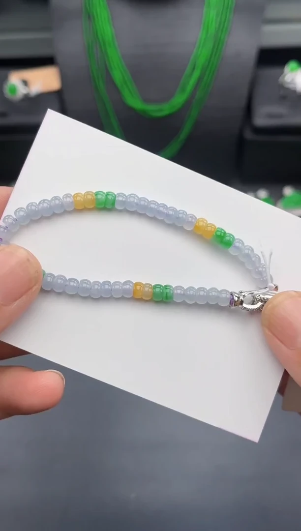 合金手串翡翠多人