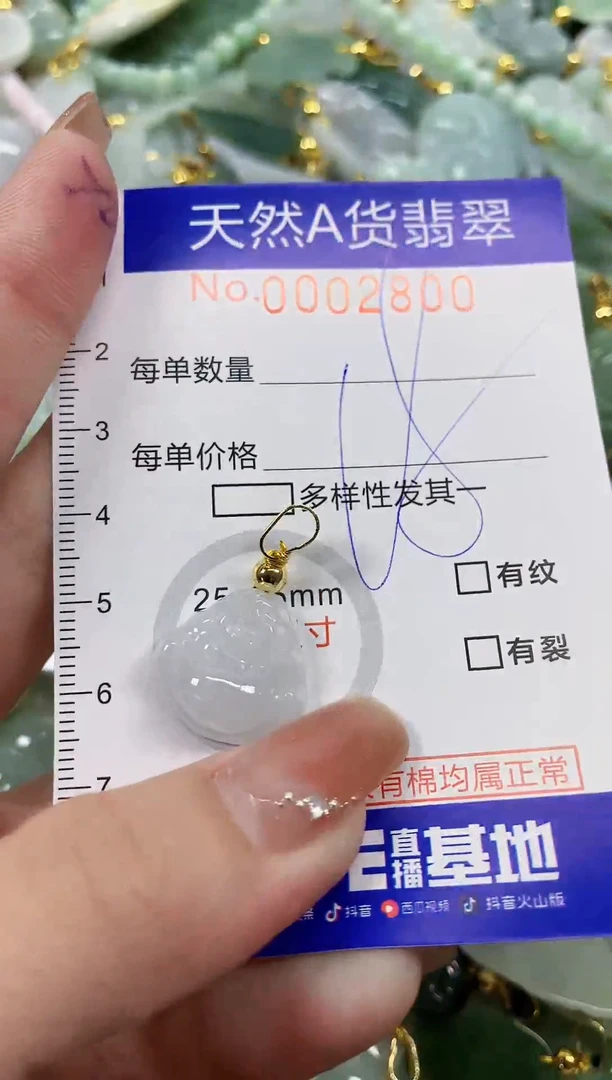 颈饰未镶嵌翡翠天然A货翡翠