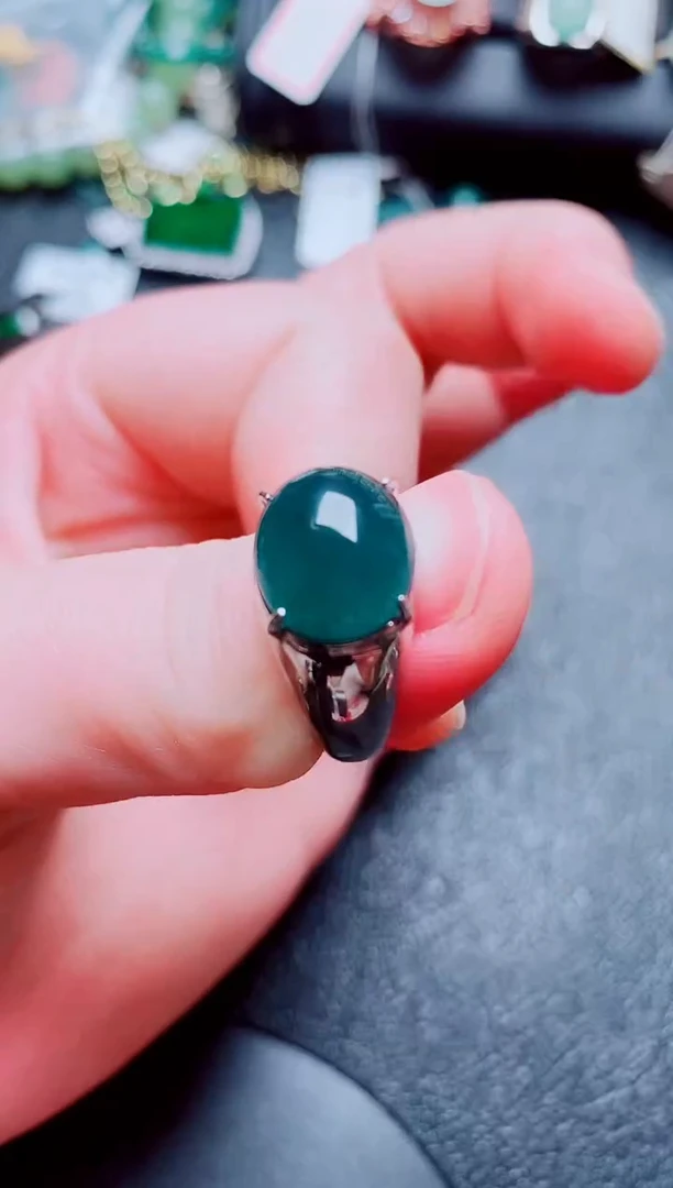 银S925镶嵌戒指翡翠1111