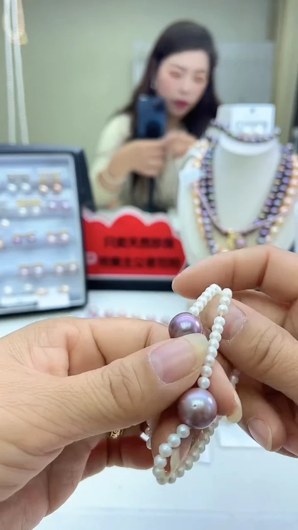 未镶嵌手链淡水珍珠白色系设计款手链