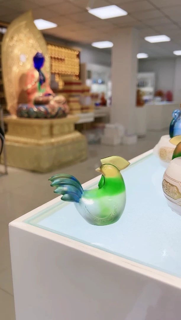 【闪购商品】茶宠古法琉璃生肖鸡