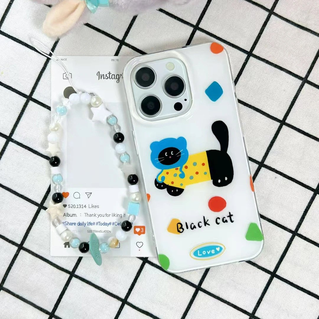 【45】可爱戴帽猫咪手机壳适用苹果17iPhone16华为小米17oppovivo