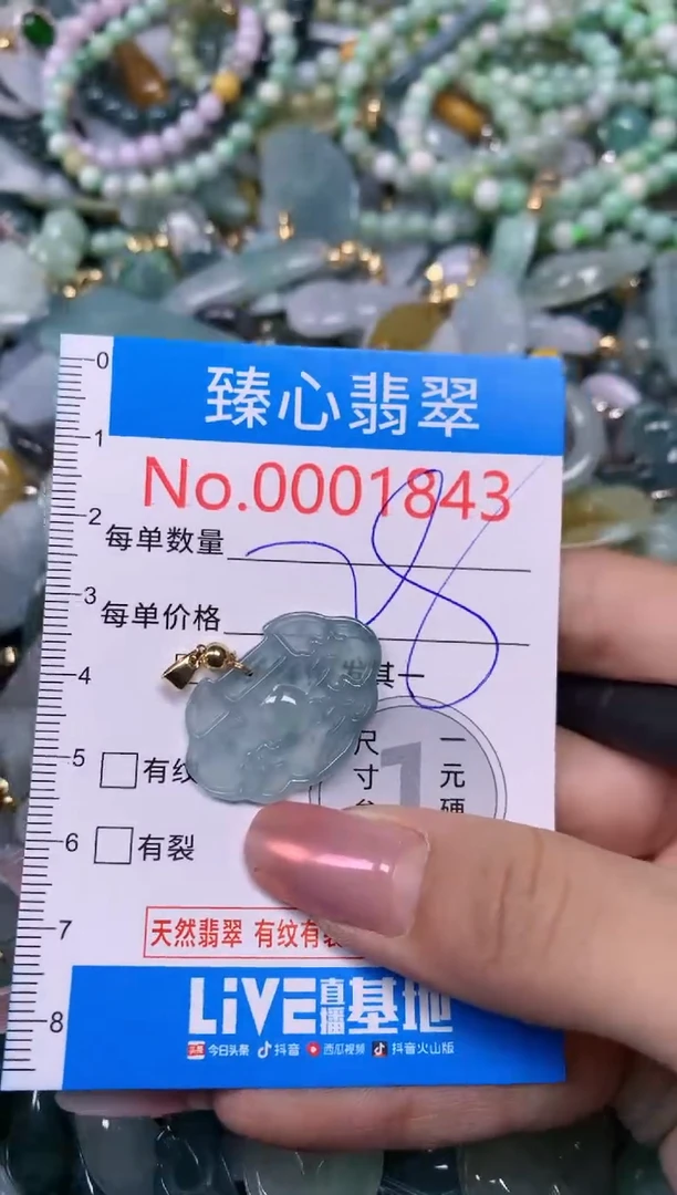 【闪购商品】翡翠颈饰未镶嵌含绳0001843