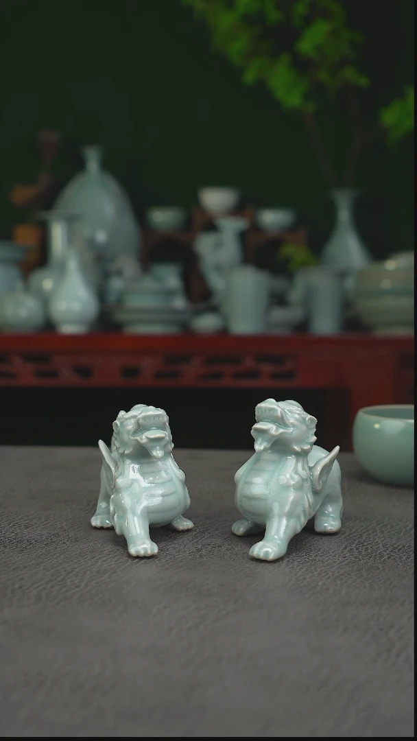 精品小貔貅1对~帆