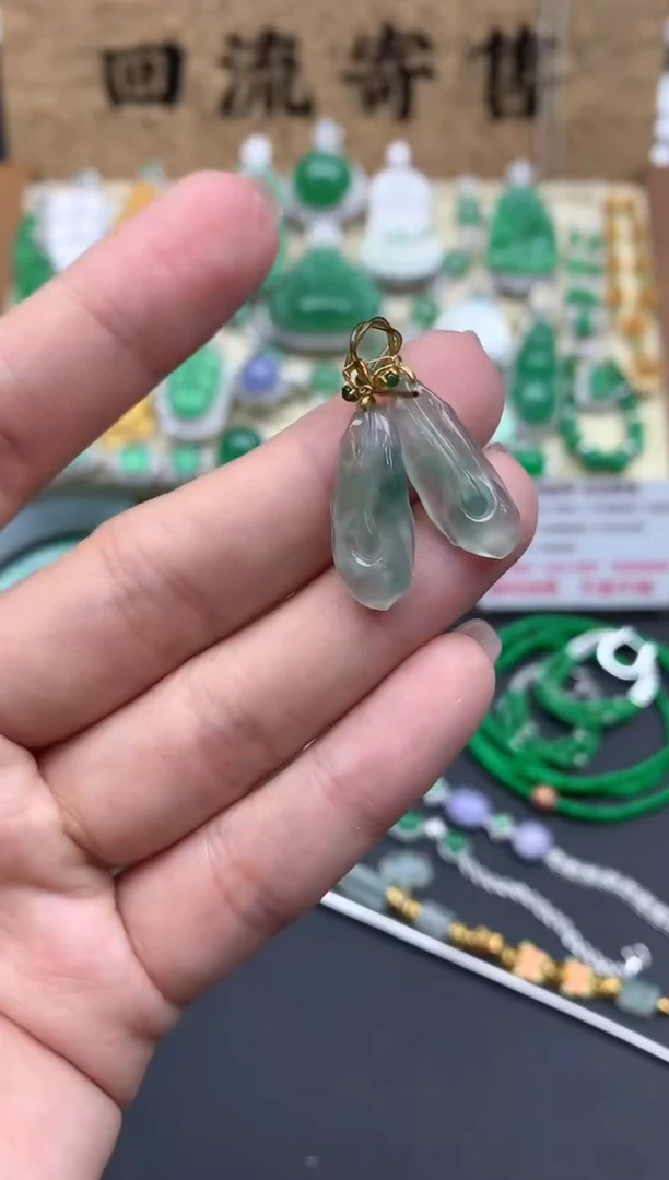 【闪购商品】翡翠颈饰18K金镶嵌236-中国好珍宝