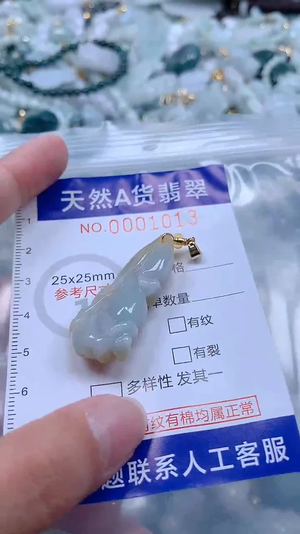 翡翠未镶嵌吊坠(不含链)1