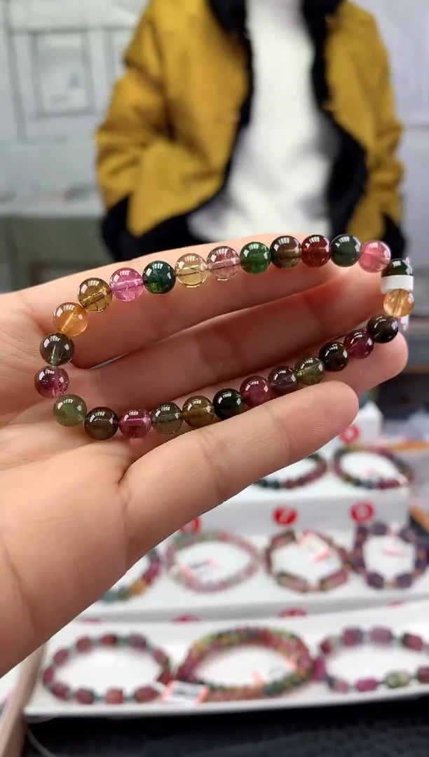 未镶嵌手串碧玺多样性发一条