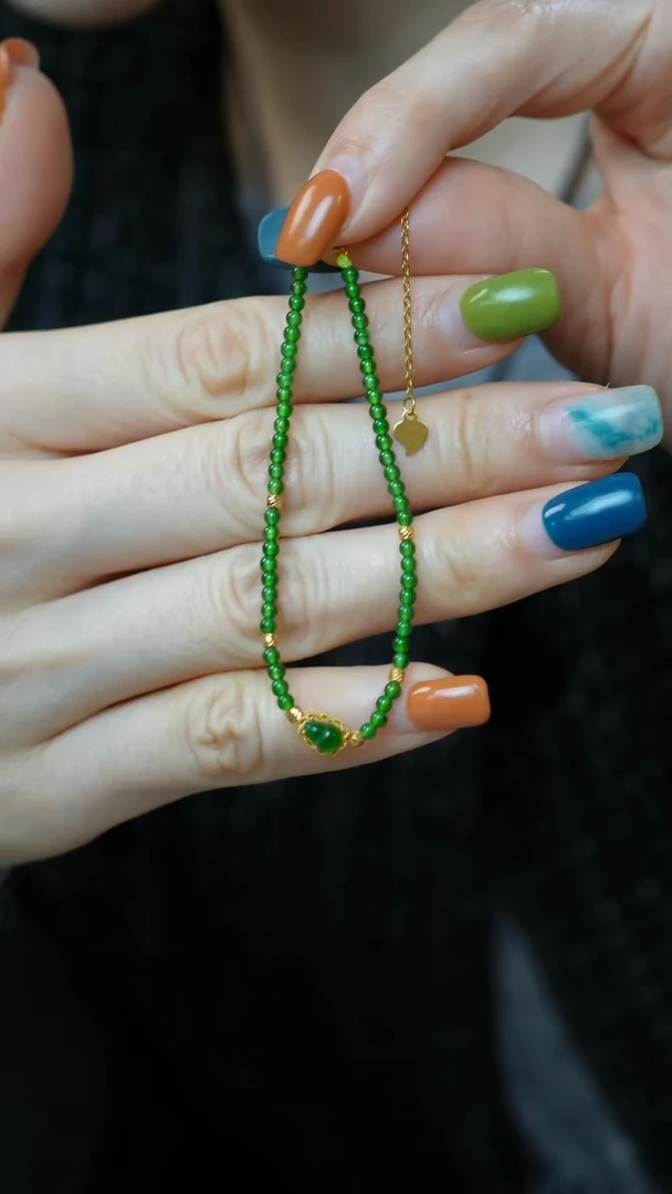 银S925镶嵌手链翡翠26-危手链/姿/3