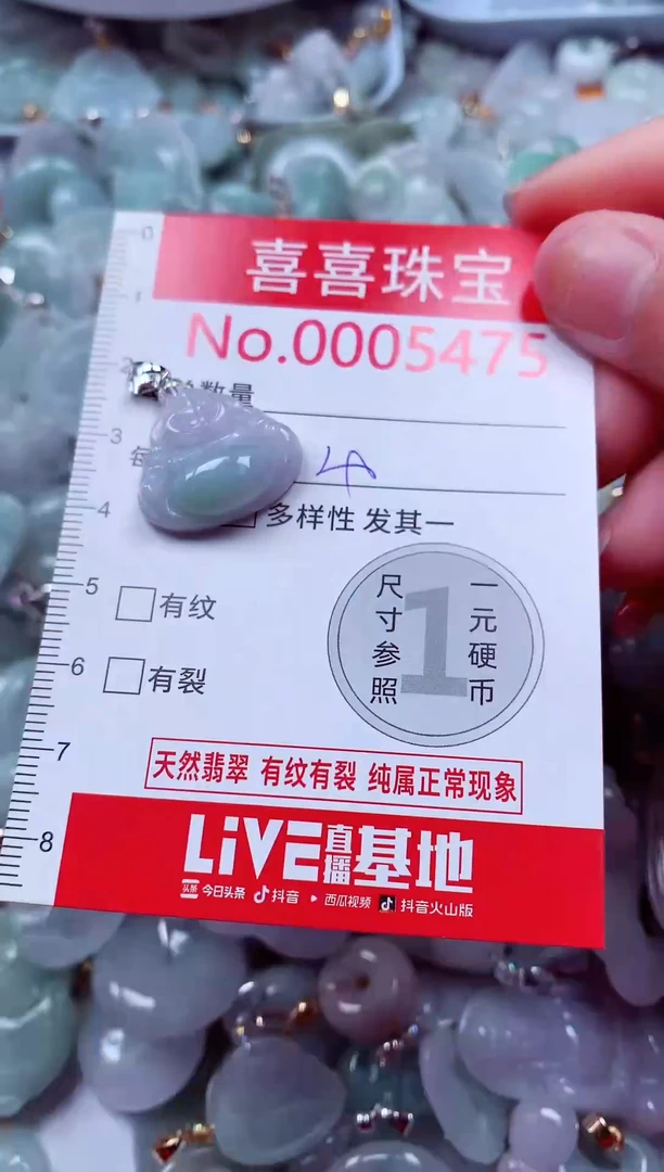 吊坠(不含链)未镶嵌翡翠5475