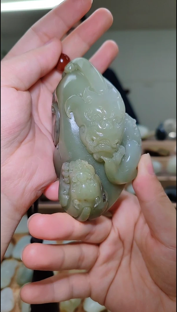 【闪购商品】和田玉把件未镶嵌新疆和田玉貔貅把件
