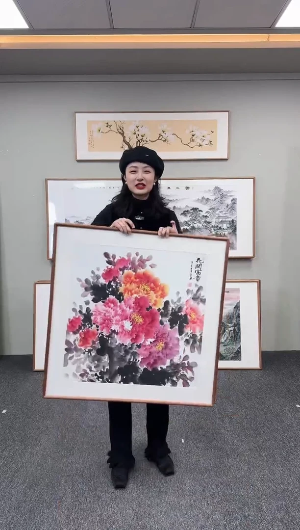 国画花开富贵80*80