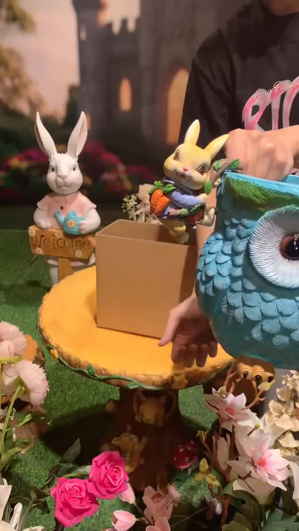 无花花园庭院摆件&00&