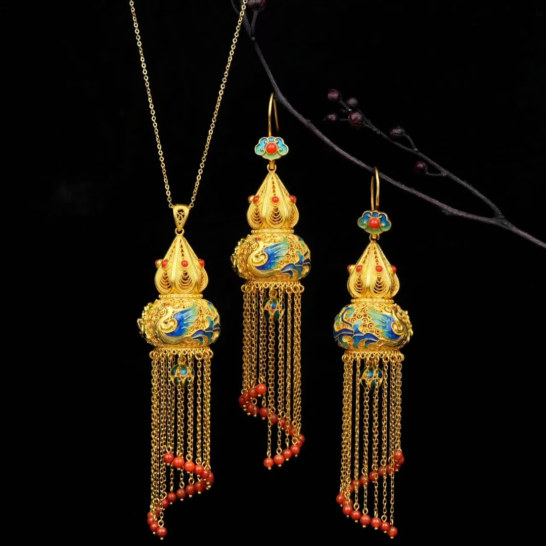 ZOCAI/佐卡伊古法黄金凤戏牡丹葫芦青鸾系列