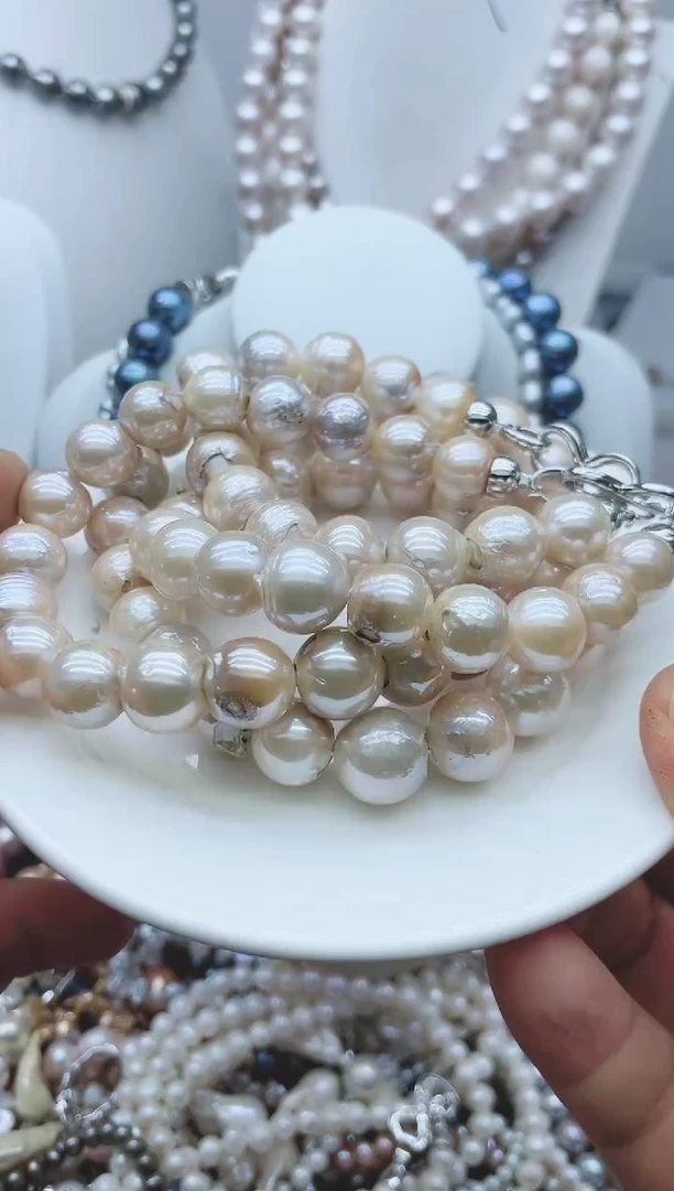 【闪购商品】淡水珍珠颈饰钛钢1