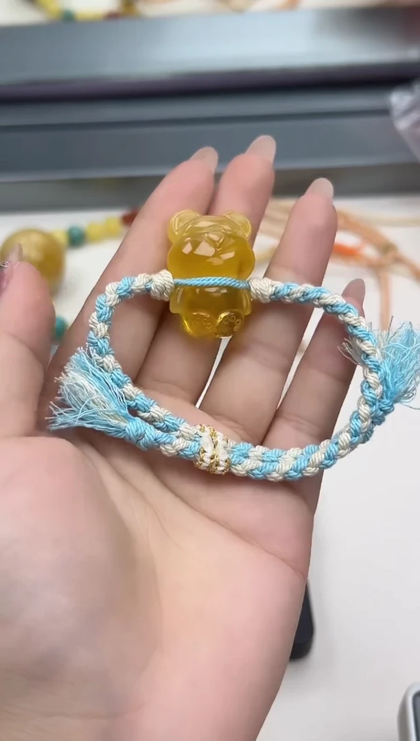 裸石琥珀未镶嵌天然琥珀蜜蜡手绳