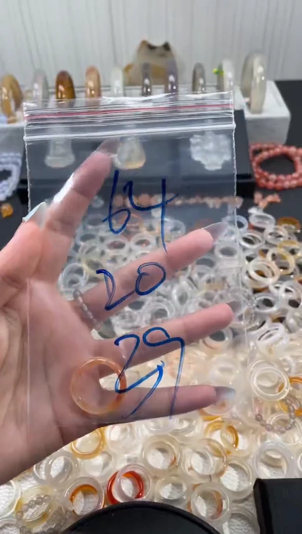 玛瑙/玉髓戒圈未镶嵌64
