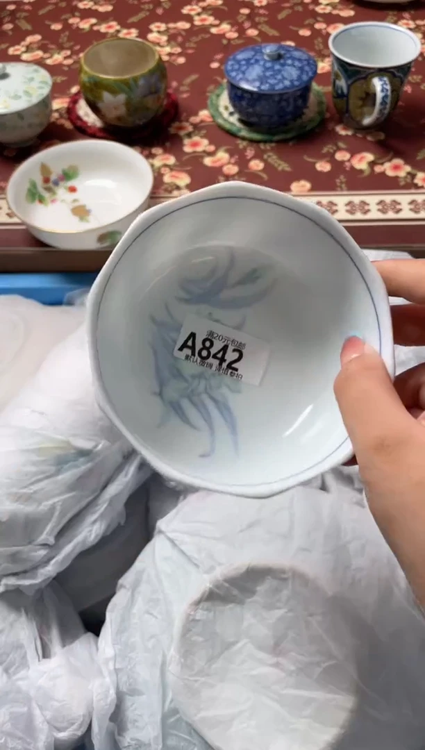 瓷片糯***子瓷器瓷器A842