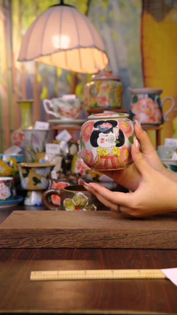 摆件泥垚手作 景德镇手工手绘器物