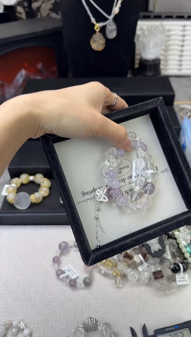 水晶手链未镶嵌天然水晶 多样性发货
