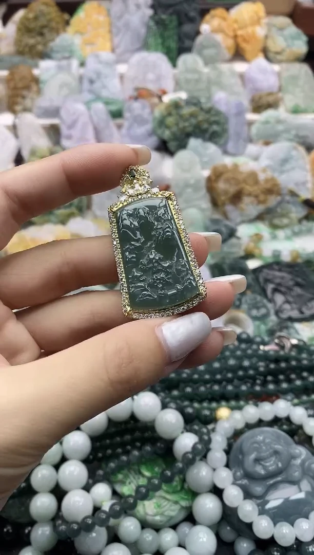 颈饰未镶嵌翡翠024