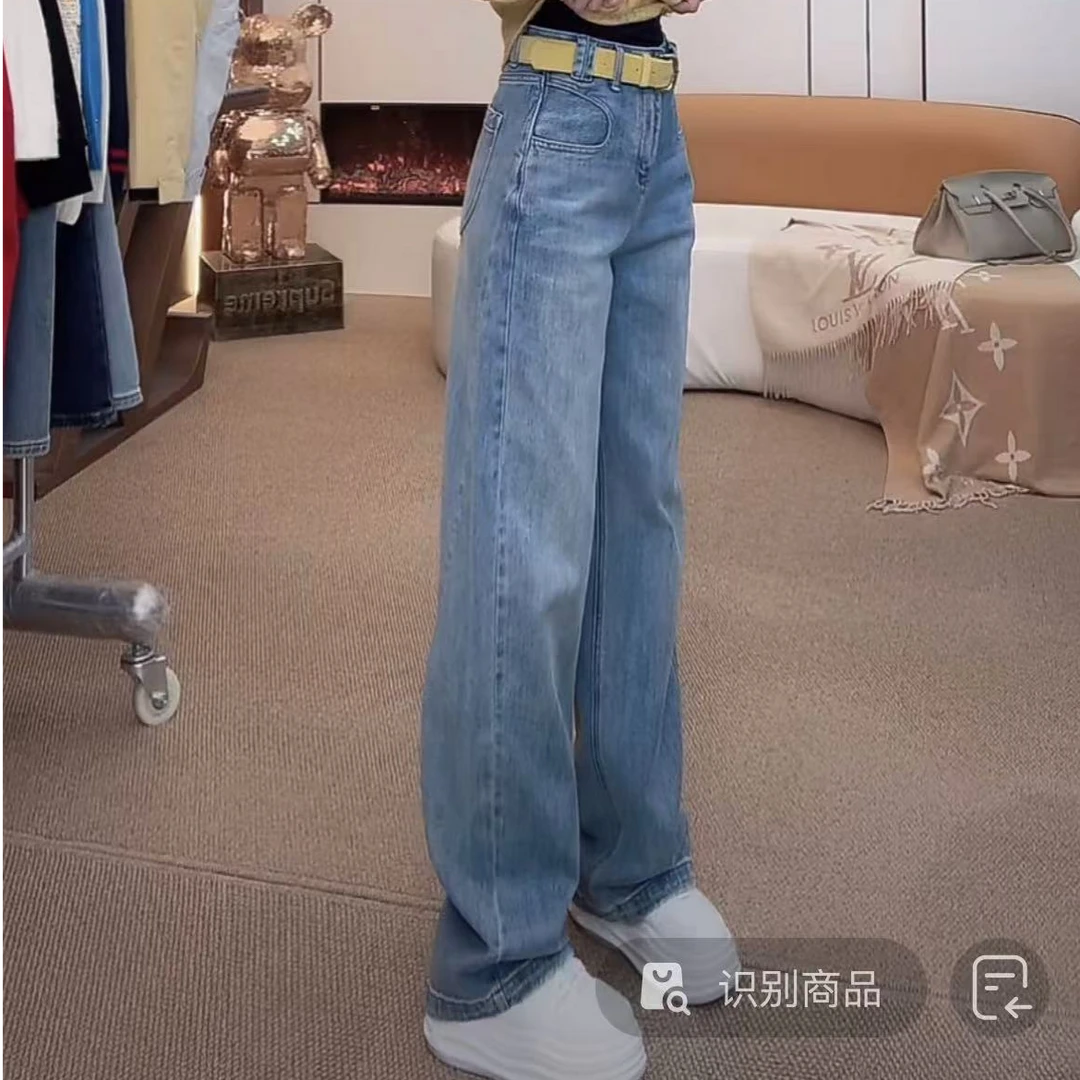 HUANG  VINI【黄微倪】 新潮休闲百搭显瘦牛仔裤CK121202