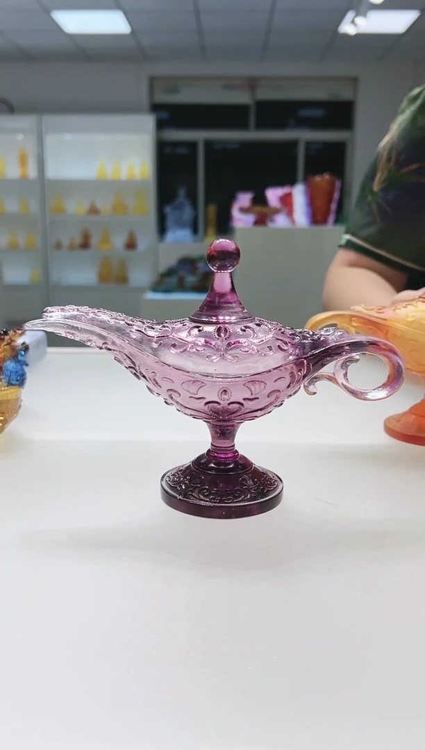 手工艺品琉璃古法琉璃阿拉丁神灯香炉