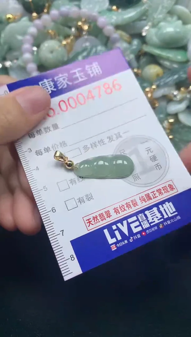 颈饰未镶嵌翡翠4786