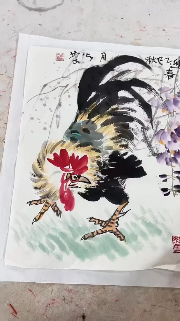 国画李火庆/国画/花鸟