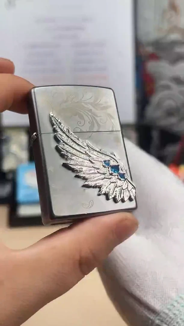 铜热恋之翼-双面镭射-贴章-锻纱镀铬