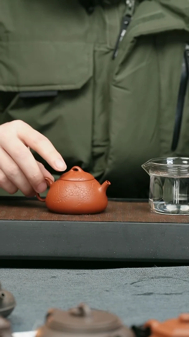 【闪购商品】紫砂茶壶五堂 冬心权（空香沾手）-刻