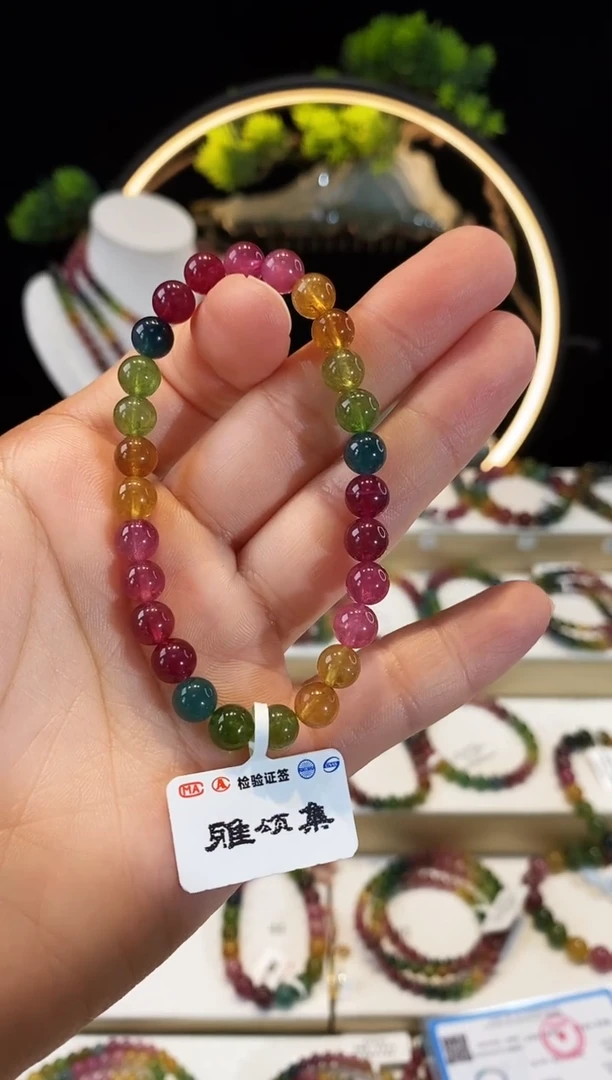 【闪购商品】碧玺手串未镶嵌G2615065单圈颜色微差