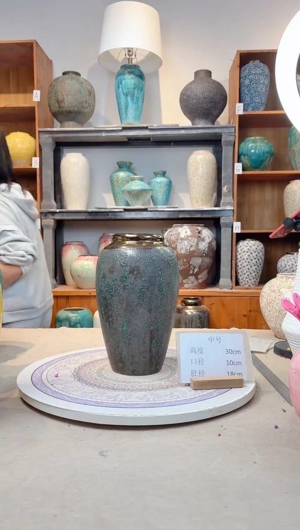 瓶陶瓷花瓶  青铜 中号 正品