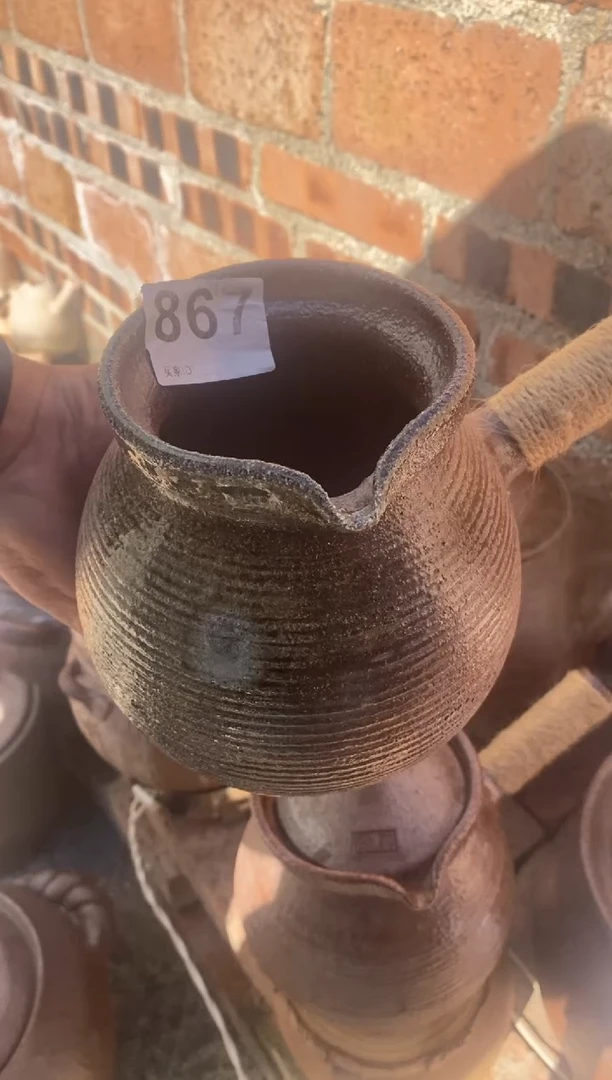 陶土1升煮茶壶 玉化 867