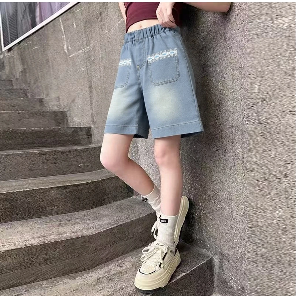 065高端专享夏款牛仔短裤蓝色