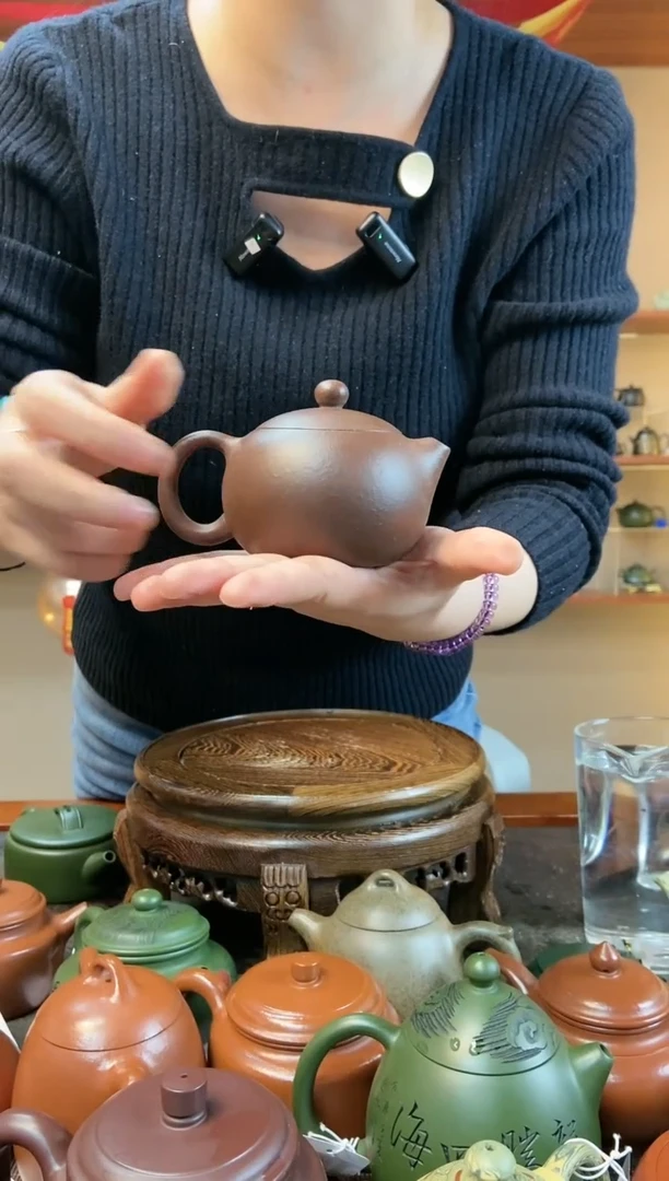 【闪购商品】紫砂茶壶光器西施 鱼籽紫朱泥 