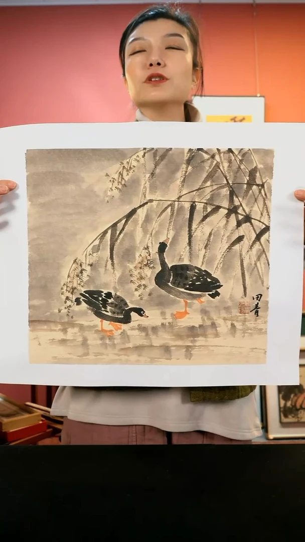 国画国画田青作品39*34