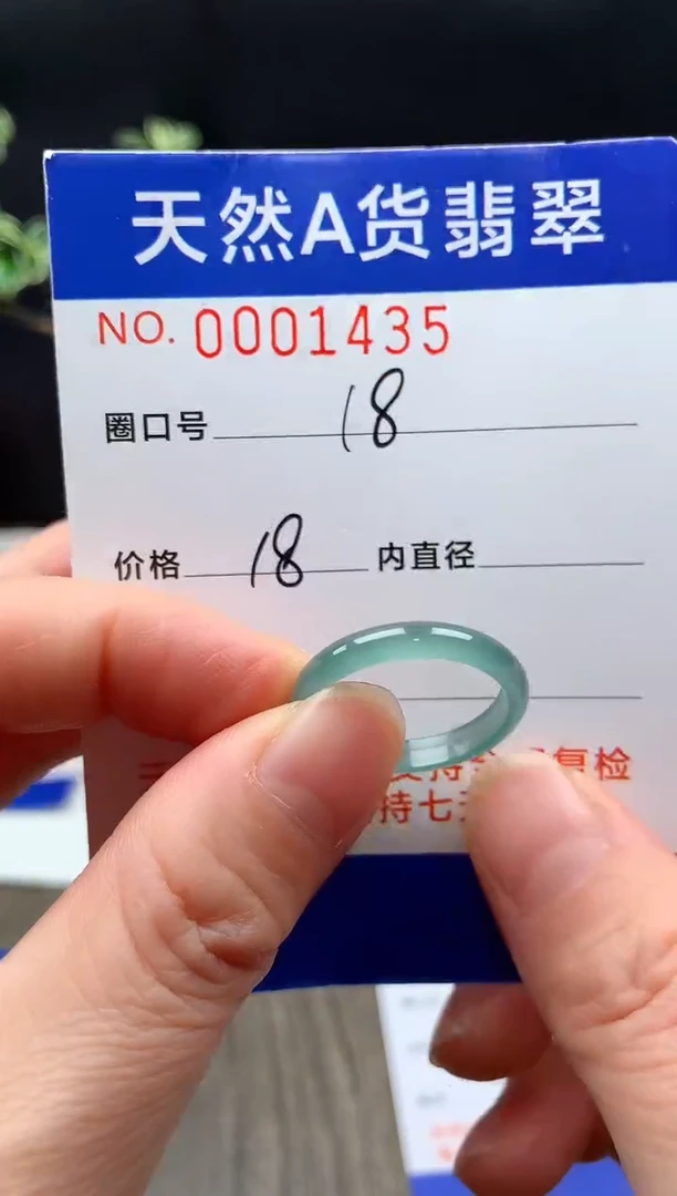 未镶嵌戒指翡翠18#