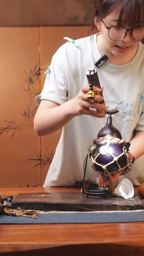 1878号精品大漆葫芦防腐防渗装水茶酒