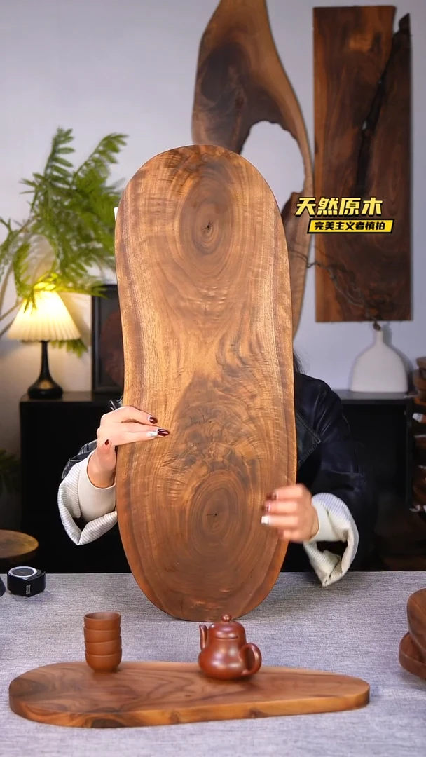 木北美黑胡桃原木.干裂疤结不属于商品质量问题完美主义者慎拍