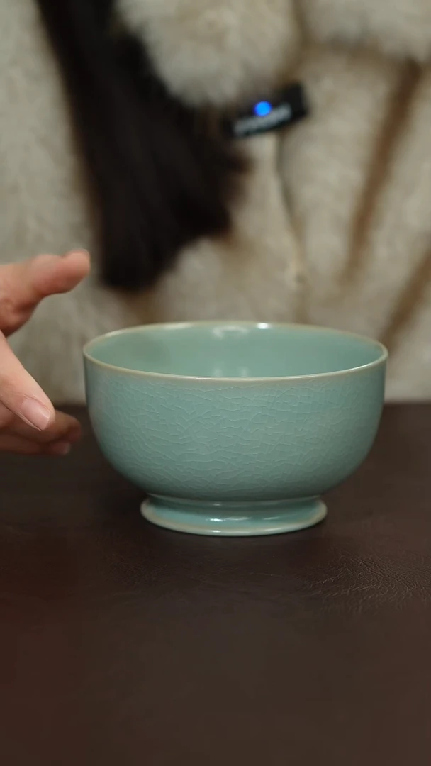 摆件陶原矿原釉汝宋汝瓷