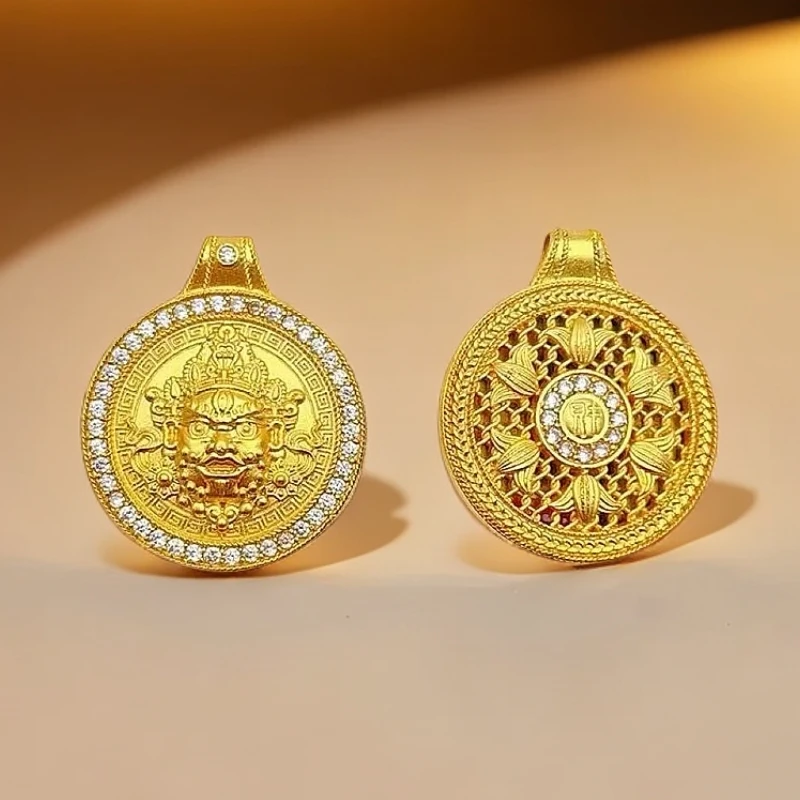 黄财神 招财纳福 项链吊坠 HCS+ZZSL-MJY-1B