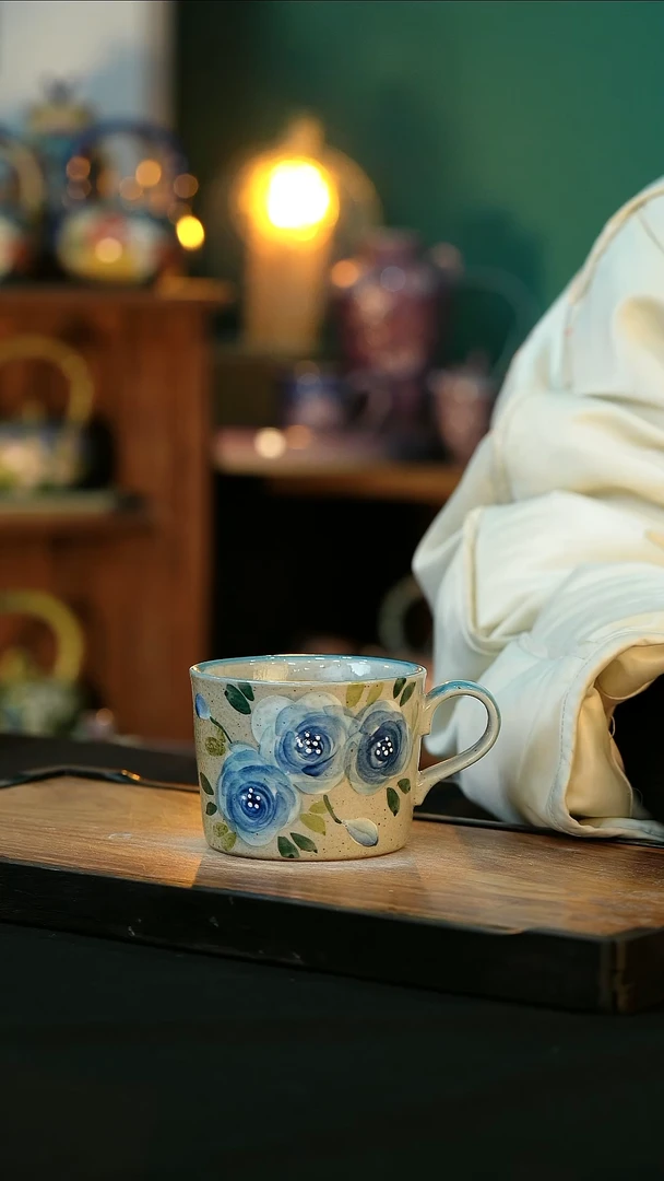 【闪购商品】杯手绘心瓷陶瓷浮力