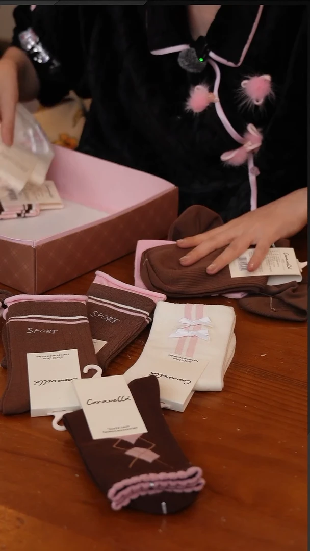 陶133-玫瑰可露丽中筒女袜12双【CF5849】