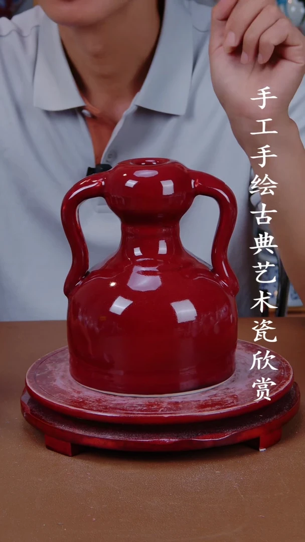 摆件景德镇手工手绘陶瓷摆件68