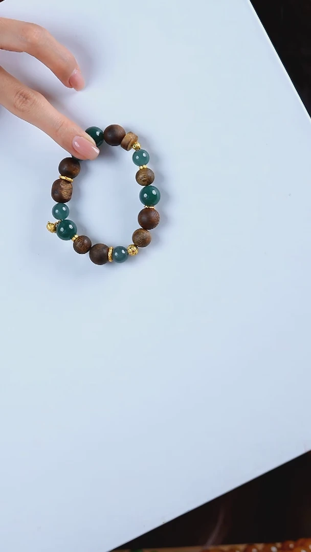 银S925镶嵌手链翡翠手链